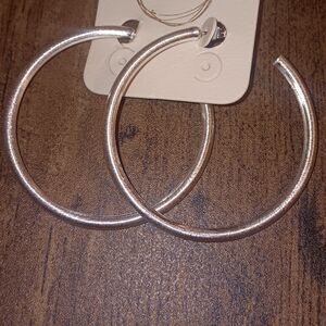 Silver Hoop Earrings